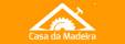 logo casa da madeira fundo laranja
